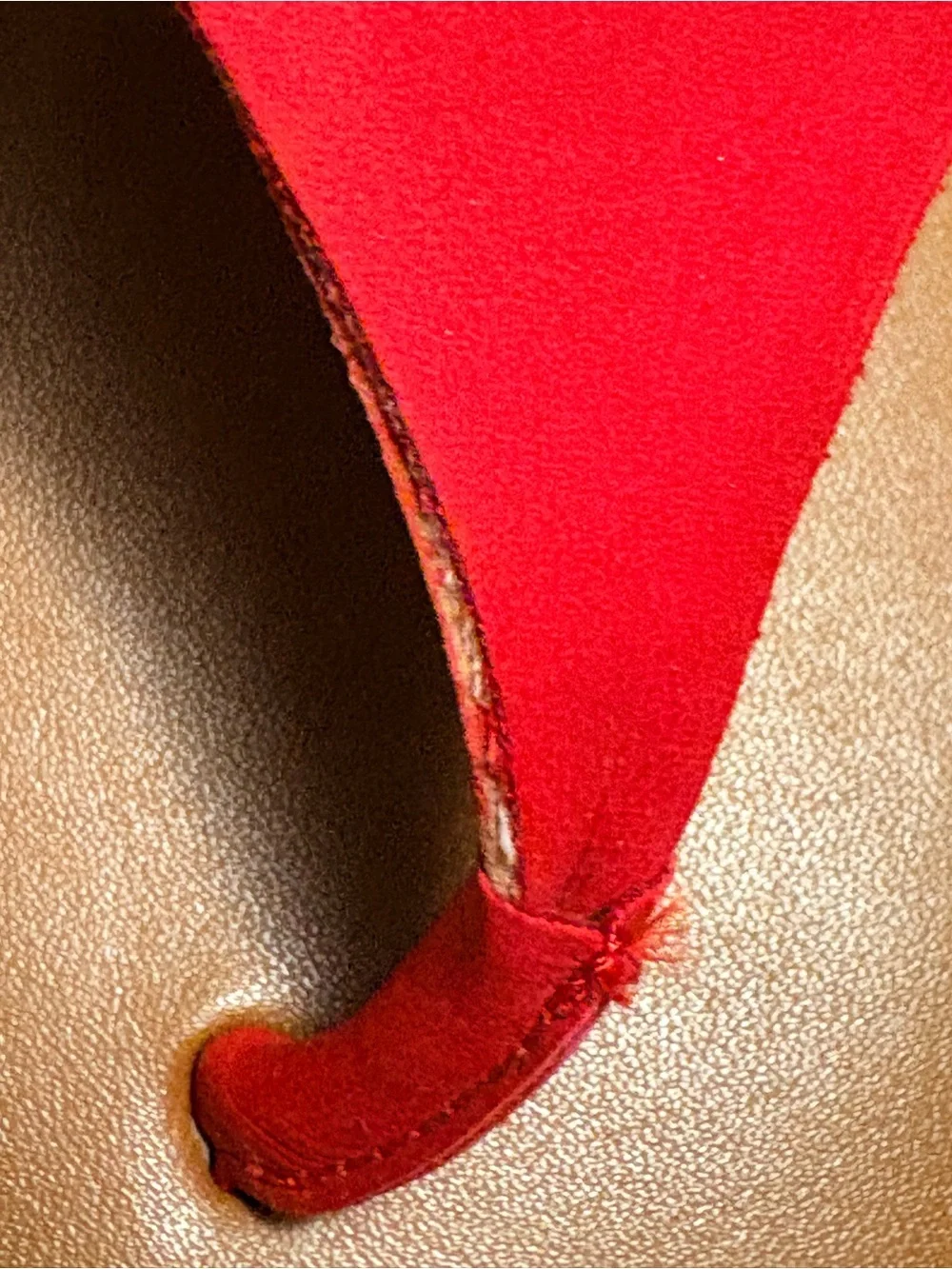 Tommy Hilfiger Kitty2 Red Thong Sandals Block Heel Size 6.5